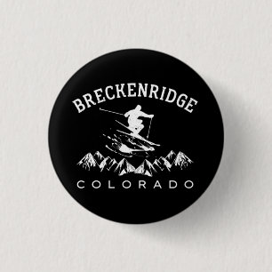 Bóton Redondo 2.54cm Breckenridge Colorado Vintage