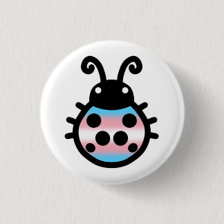 Bóton Redondo 2.54cm Broche de Joia de Ladybug Orgulho Transgênero