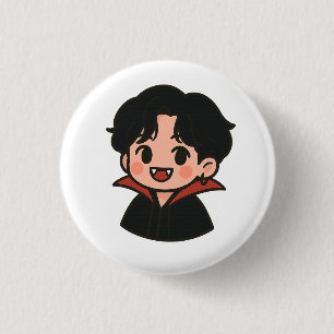 Bóton Redondo 2.54cm Broche de Vampiro Inspirado em Jungkook – Coleção