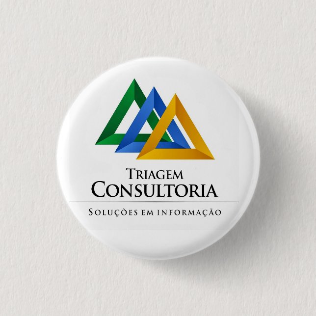 Bóton Redondo 2.54cm Broche Triagem (Frente)