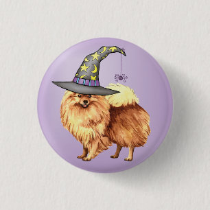 Bóton Redondo 2.54cm Bruxa Pomeraniana