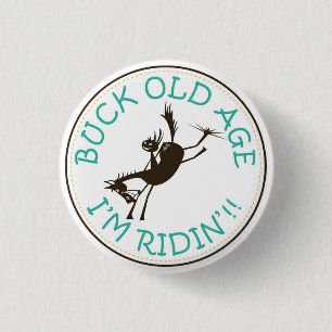 Bóton Redondo 2.54cm Buck Old Age button