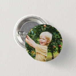 Bóton Redondo 2.54cm Budget Minimalist Simple Photo Pin, No Text