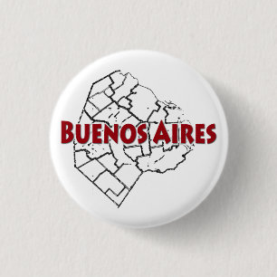 Bóton Redondo 2.54cm Buenos Aires