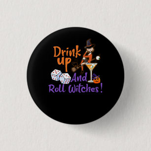 Bóton Redondo 2.54cm Bunco Halloween Bebe e Roll Witts Dice Gam