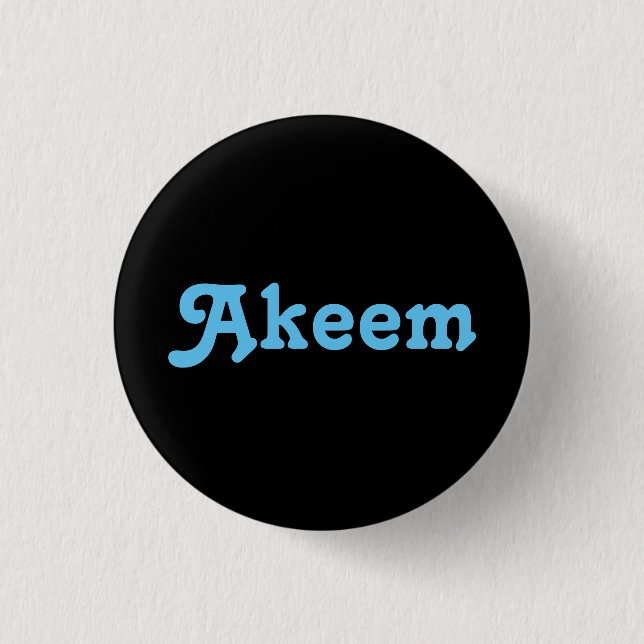 Bóton Redondo 2.54cm Button Akeem (Frente)