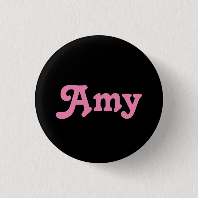 Bóton Redondo 2.54cm Button Amy (Frente)