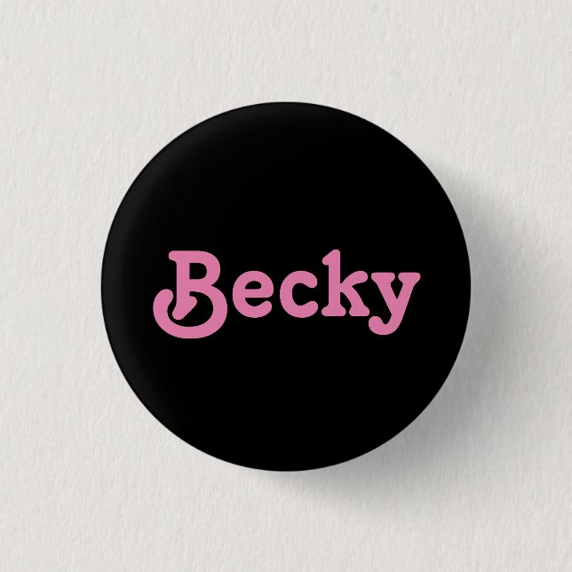 Bóton Redondo 2.54cm Button Becky (Frente)