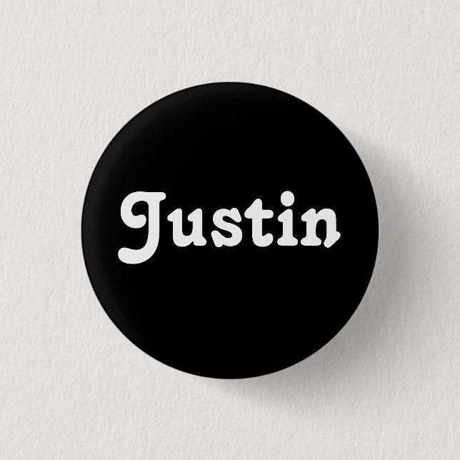 Bóton Redondo 2.54cm Button Justin (Frente)