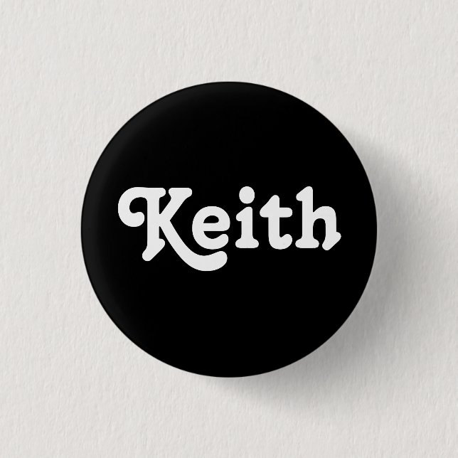 Bóton Redondo 2.54cm Button Keith (Frente)