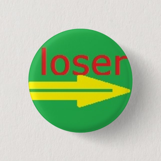 Bóton Redondo 2.54cm button loser -> (Frente)