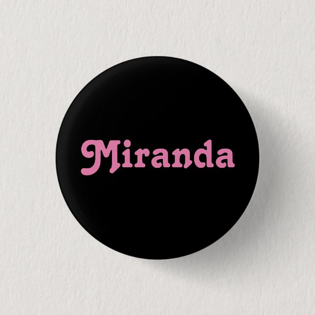 Bóton Redondo 2.54cm Button Miranda (Frente)