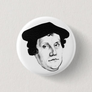 Bóton Redondo 2.54cm Cabeça de Luther