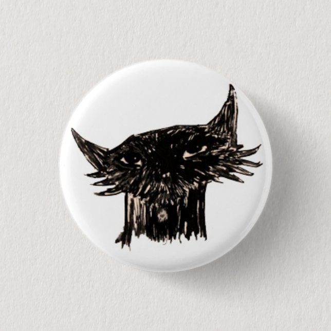 Bóton Redondo 2.54cm Cabeça dos desenhos animados dos peixes de Marley (Frente)