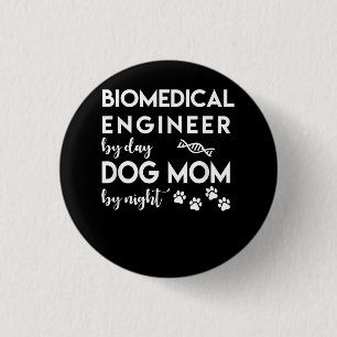 Bóton Redondo 2.54cm Cachorro Engenheiro biomédico Cachorro Cachorro C