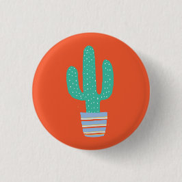 Bóton Redondo 2.54cm Cactus