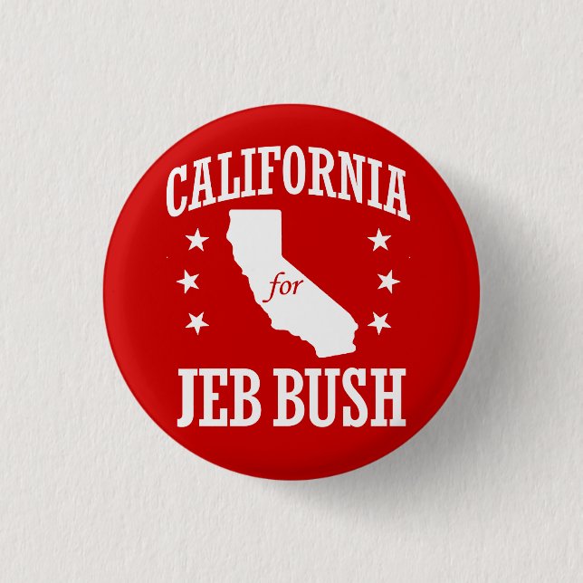 BÓTON REDONDO 2.54CM CALIFÓRNIA PARA JEB BUSH (Frente)