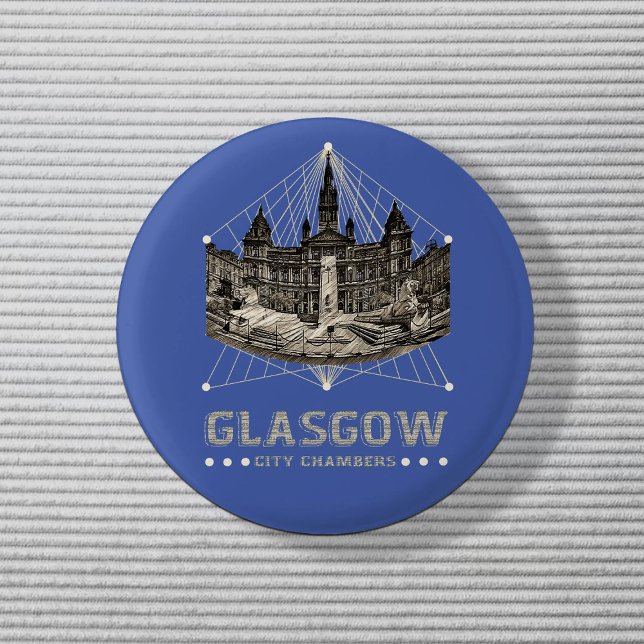 Bóton Redondo 2.54cm Câmara Municipal de Glasgow (Criador carregado)