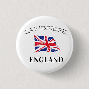 Bóton Redondo 2.54cm Cambridge England UK Flag