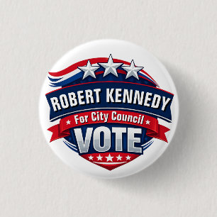 Bóton Redondo 2.54cm Campanha Patriótica Personalizada Voto