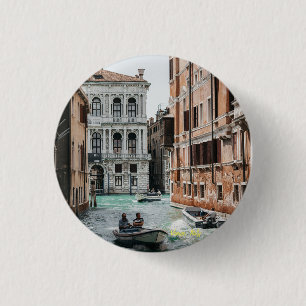 Bóton Redondo 2.54cm Canal de Venice Boat