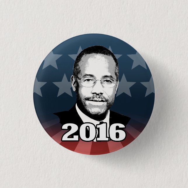 BÓTON REDONDO 2.54CM CANDIDATO 2016 DE BEN CARSON (Frente)