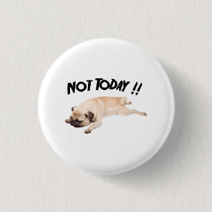 Bóton Redondo 2.54cm Cão engraçado do amor do presente dos Pugs