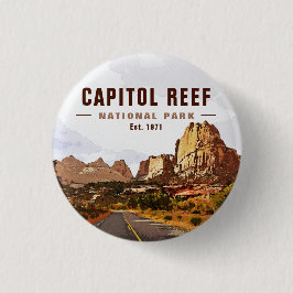 Bóton Redondo 2.54cm Capitol Reef National Park Catthedral Valley Loop