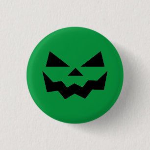 Bóton Redondo 2.54cm Cara de abóbora de Jack-o-lanterno