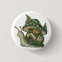 Caracol Lanterna Cogumelo Casa Botão