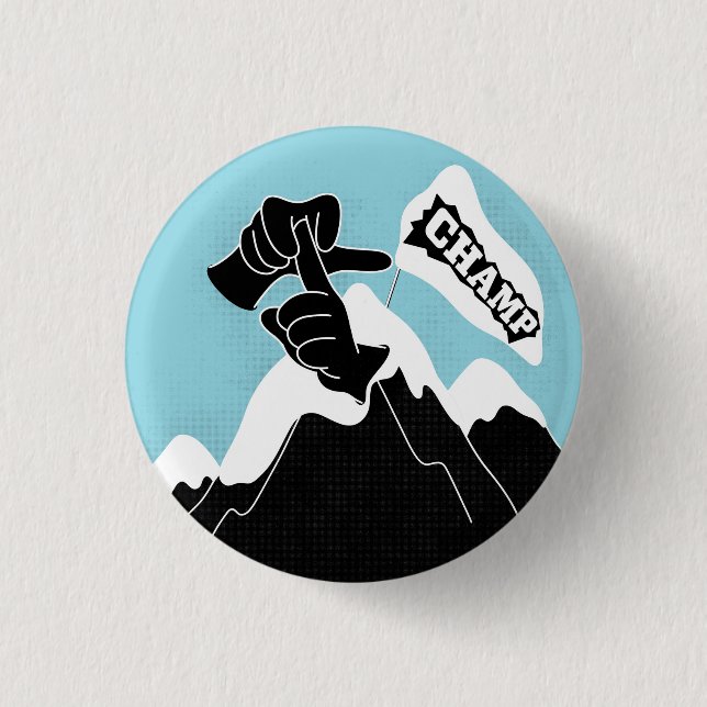 Bóton Redondo 2.54cm Carimbo - Design ASL (Frente)