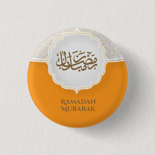 Bóton Redondo 2.54cm Cartão Eid Mubarak com Masjid