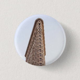 Bóton Redondo 2.54cm Cartão postal de construção flatiron