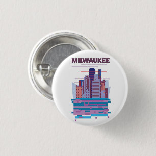 Bóton Redondo 2.54cm Cartaz Milwaukee Travel