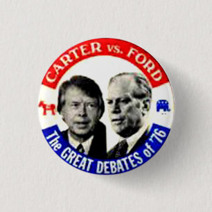 Bóton Redondo 2.54cm Carter contra Ford - botão