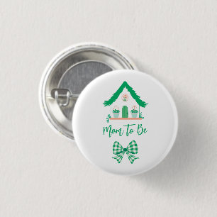 Bóton Redondo 2.54cm Casa Verde Personalizada Mãe para Ser