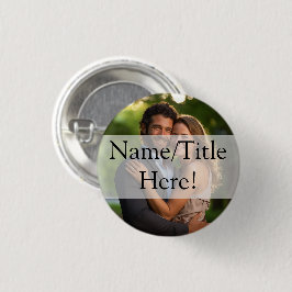 Bóton Redondo 2.54cm Casamento de Fotografias de Sheer Overlay Elegante