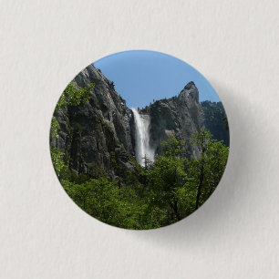Bóton Redondo 2.54cm Cataratas Bridalveil no Parque Nacional de Yosemit