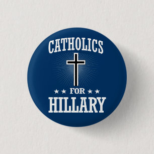 BÓTON REDONDO 2.54CM CATÓLICO PARA HILLARY