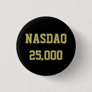 Bóton Redondo 2.54cm Celebração das ações da NASDAQ 25000