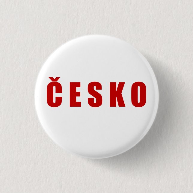 Bóton Redondo 2.54cm Cesko República Checa (Frente)