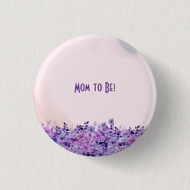 Bóton Redondo 2.54cm Chá para Duas Gêmeas Mamãe Ser Botão (Frente)