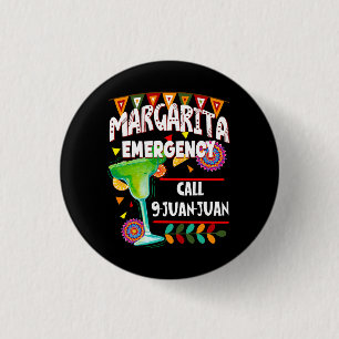 Bóton Redondo 2.54cm Chamada de Emergência Margarita 9 Juan