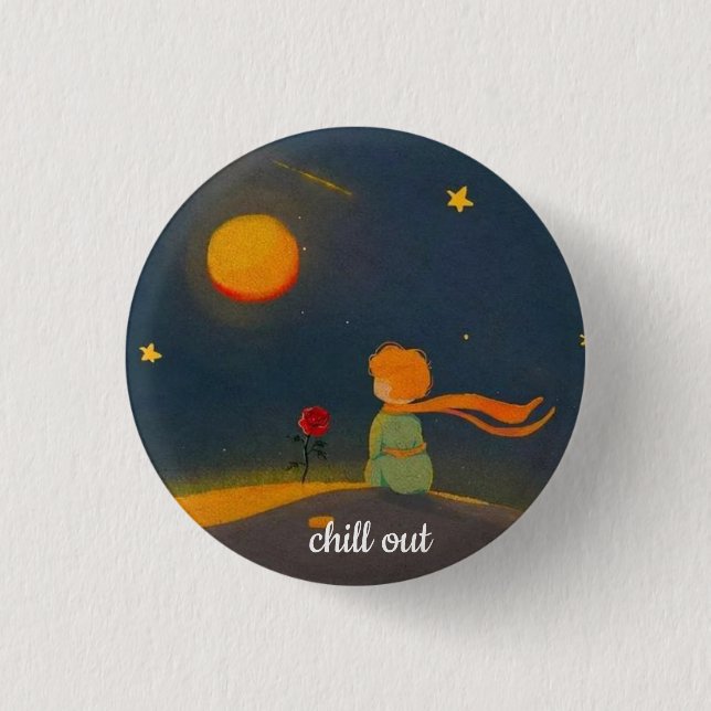 Bóton Redondo 2.54cm chill out  (Frente)