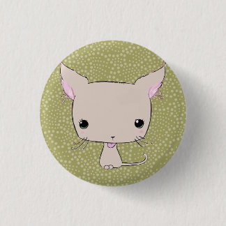 Bóton Redondo 2.54cm Chocolate lolkitty (limegreen o impressão do