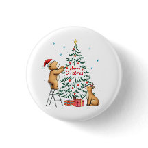 Christmas deer and bear