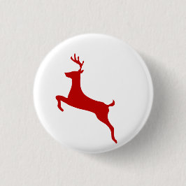 Bóton Redondo 2.54cm Christmas Reindeer Button - Fun Holiday Stocking S