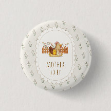 Chuva de Bebê Floral de Frango Vintage para Mãe 