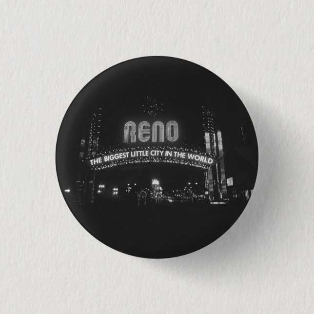 Bóton Redondo 2.54cm Cidade de Reno (Frente)