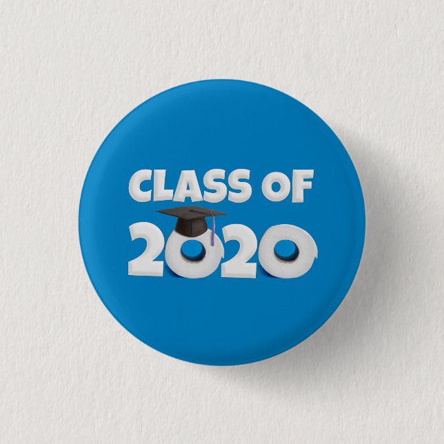 Bóton Redondo 2.54cm Classe de papel higiênico engraçado 2020 (Frente)
